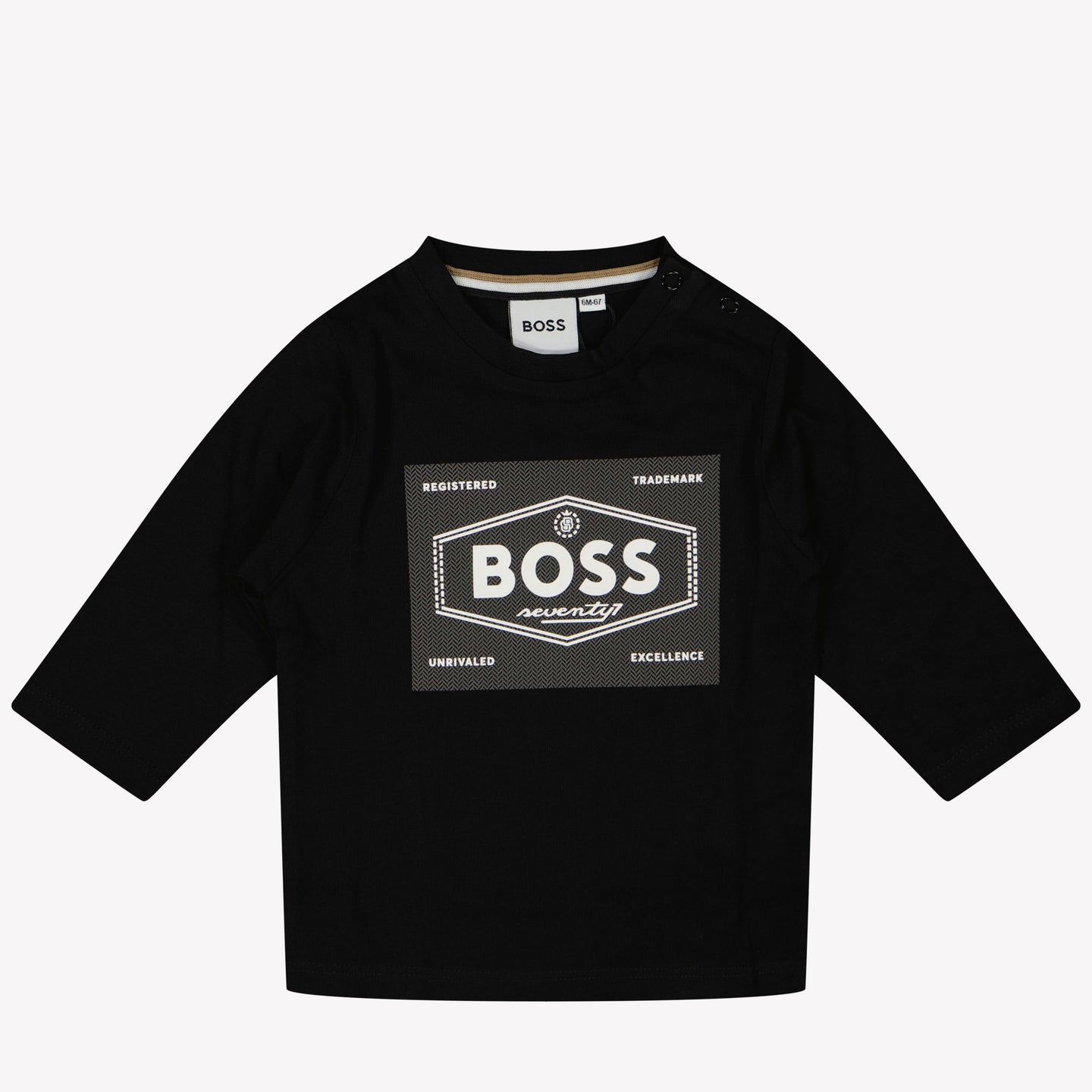 Boss Bambino Ragazzi Maglietta Nero