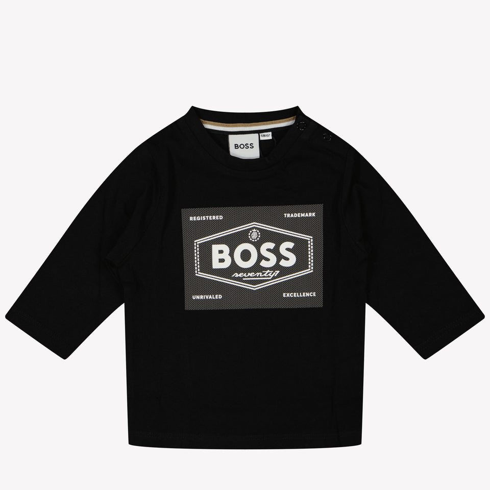 Boss Bebé Chicos Camiseta Negro