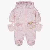 Lapin House Baby Girls Pockets de esquí rosa claro