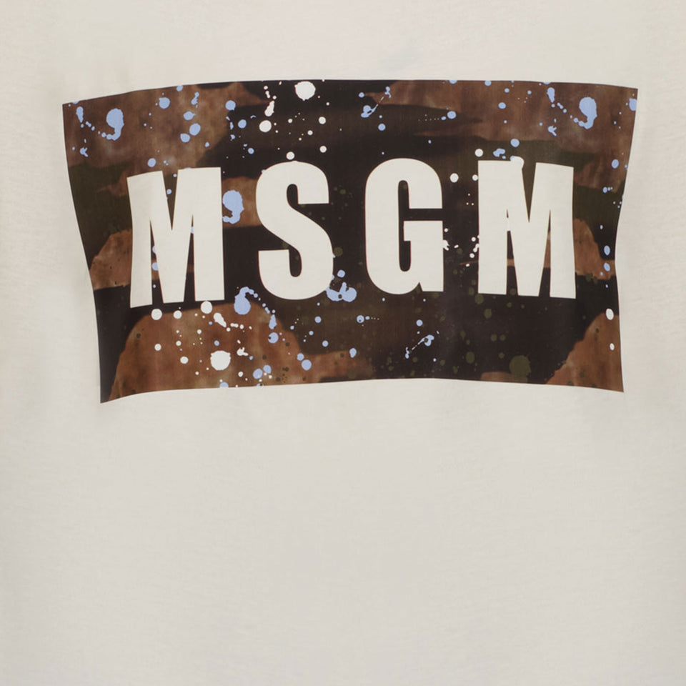 MSGM Enfant Garçons T-shirt en blanc