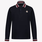 Moncler Garçons Polo Navy