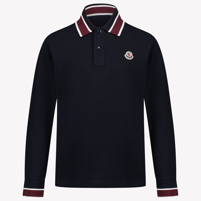 Moncler Ragazzi Polo Navy