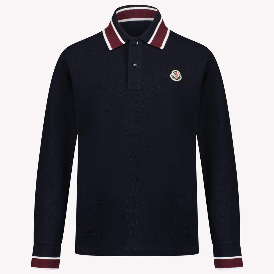 Moncler Chicos Polo Navy