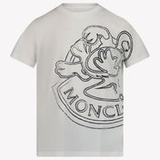 Moncler Boys t-skjorte hvit