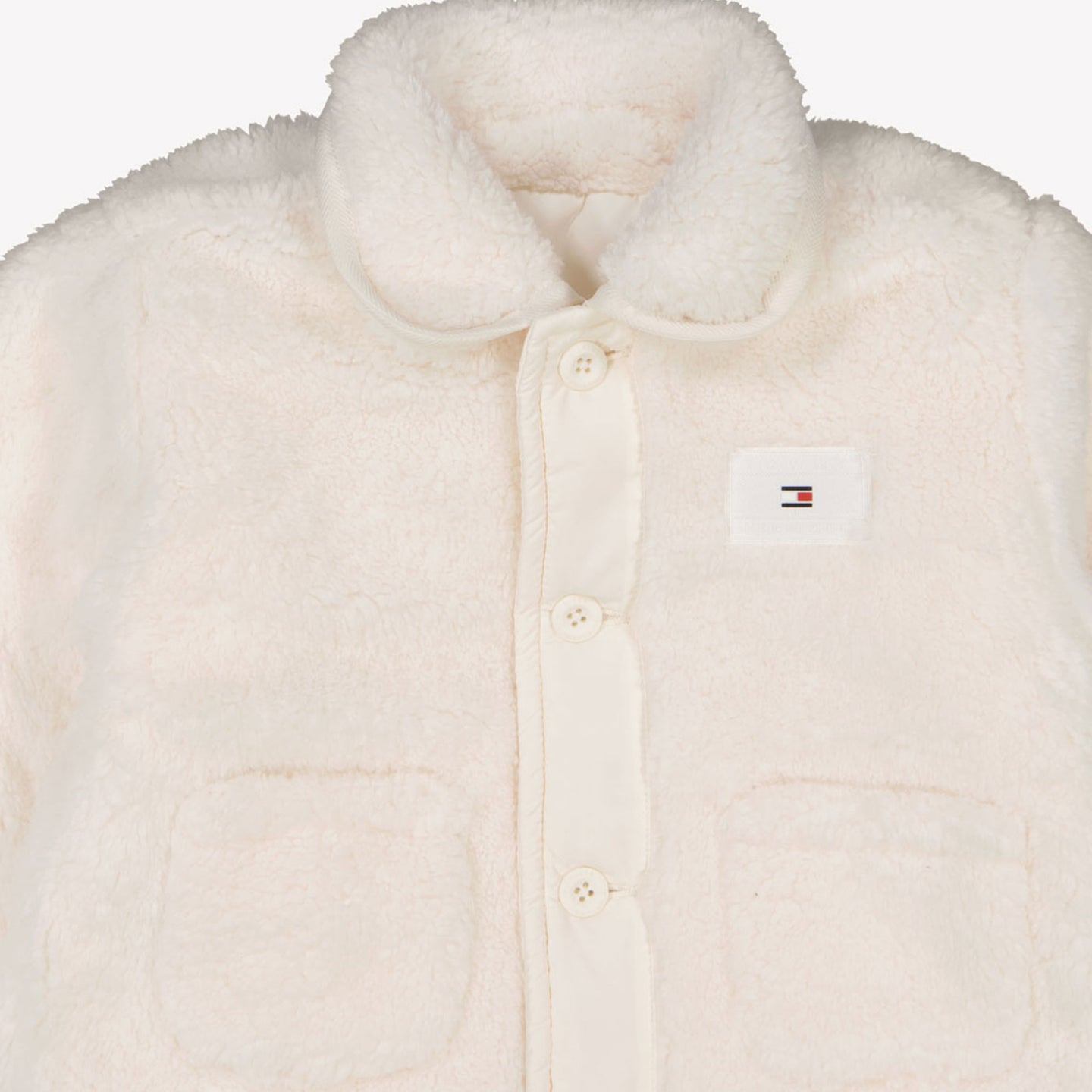 Fendi Bébé veste en fausse fourrure sur blanc