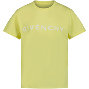 Givenchy Enfant Filles T-shirt Jaune