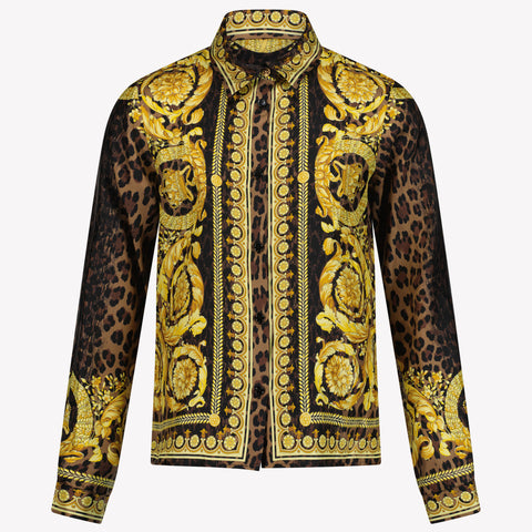 Versace Chicas Blusa Marrón