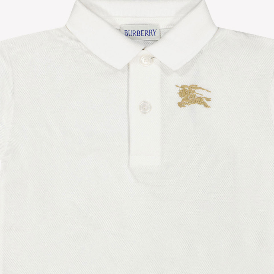 Burberry Johane Baby Boys Polo in Weiß