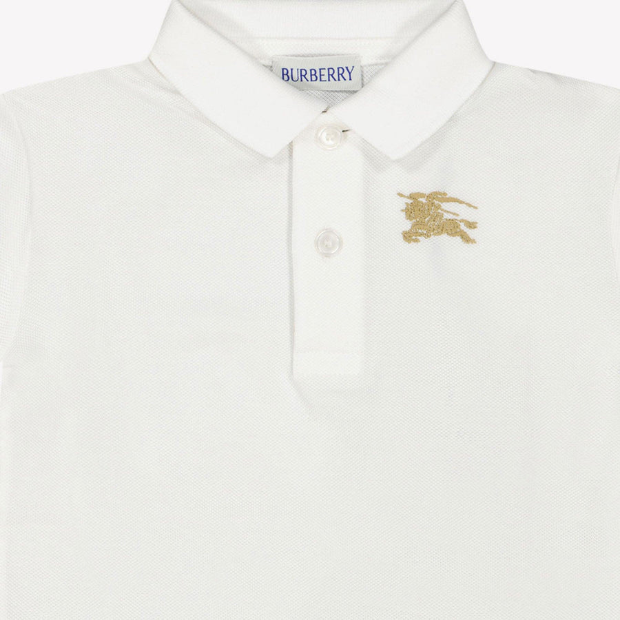 Burberry Johane bébé Garçons Polo Blanc