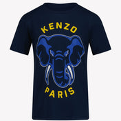 T-shirt Kenzo Kids Kids Boys Marinha