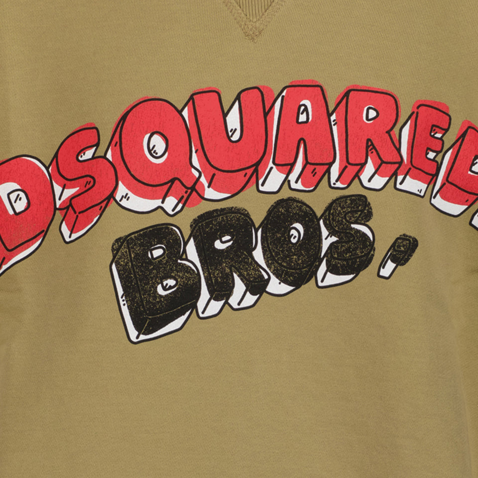 Dsquared2 Ragazzi Maglione Esercito