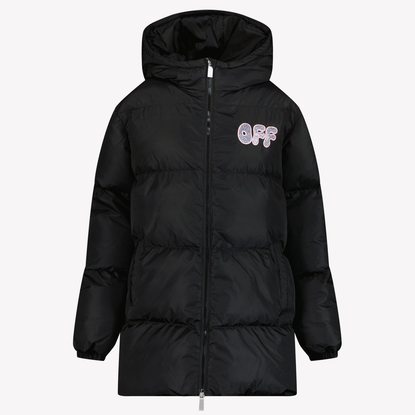 Off-White Gran abrigo de invierno de chicas negras