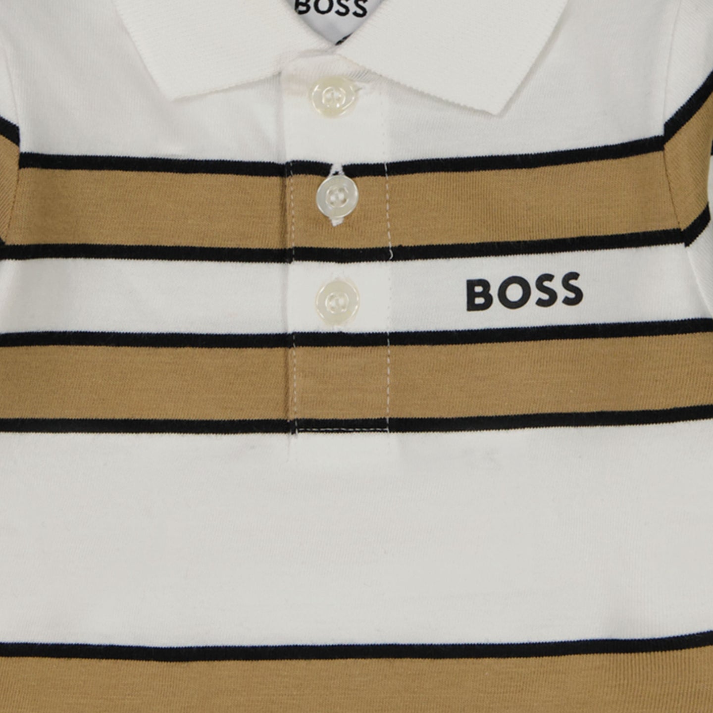 Boss Bebé Chicos Polo Blanco