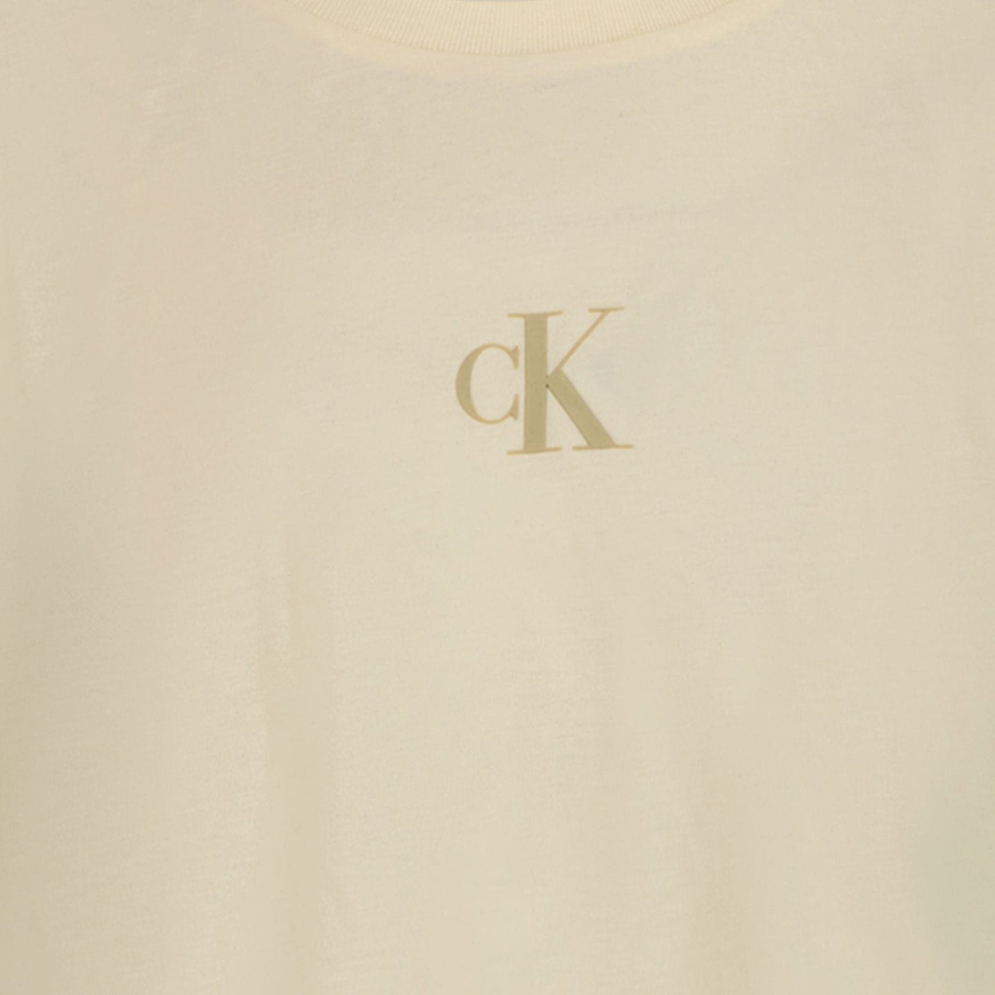 Calvin Klein Meisjes T-shirt Licht Beige 4Y