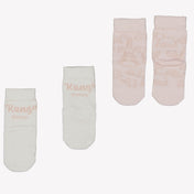Kenzo Kids Baby unisex Socks jasnoróżowy