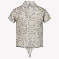 Versace Niño Chicas Blusa en Gris