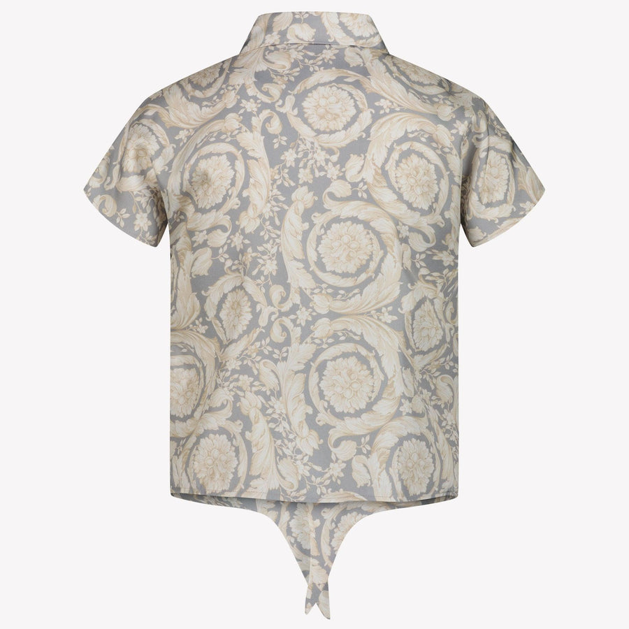 Versace Niño Chicas Blusa en Gris