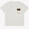 Fendi Bébé Unisexe T-shirt Blanc