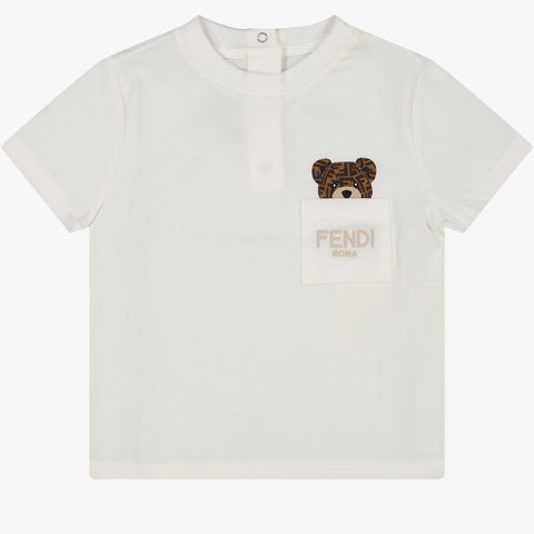 Fendi Baby Unisex T-Shirt White