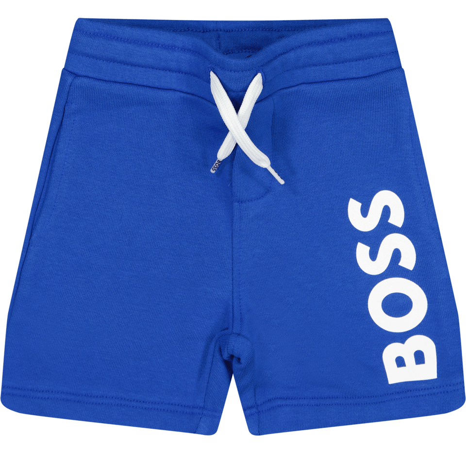 Boss Baby Jongens Shorts Cobalt Blauw 6 mnd