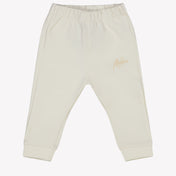 Malelions Bebé Unisex Pantalón Blanco Roto