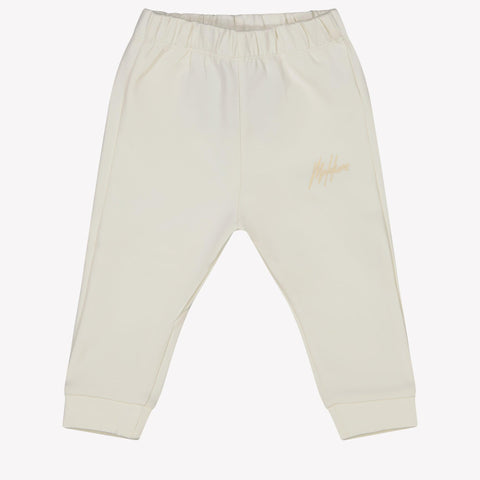 Malelioni baby Unisex Paio di pantaloni Off White