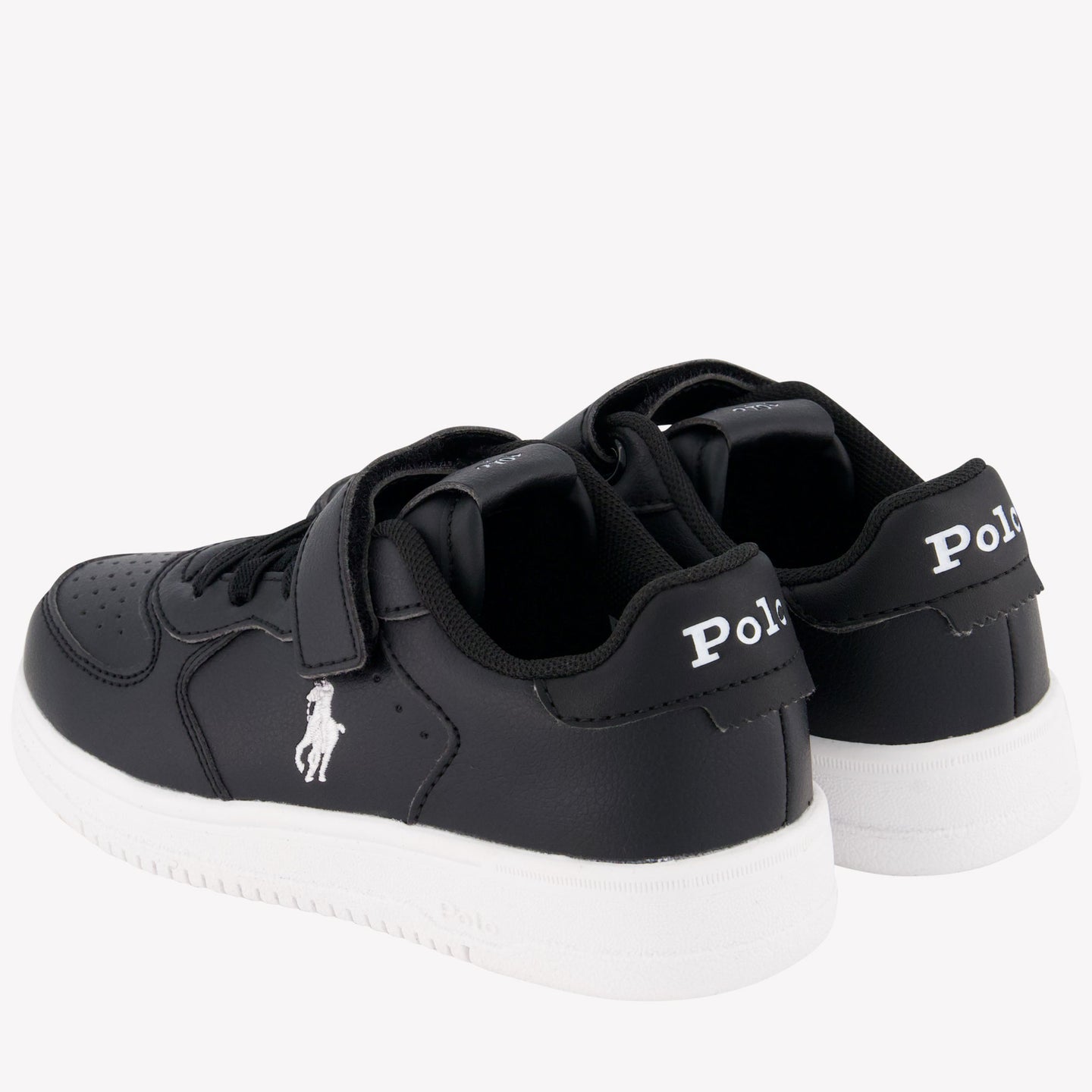 Ralph Lauren Master Court PS Garçons Baskets Noir