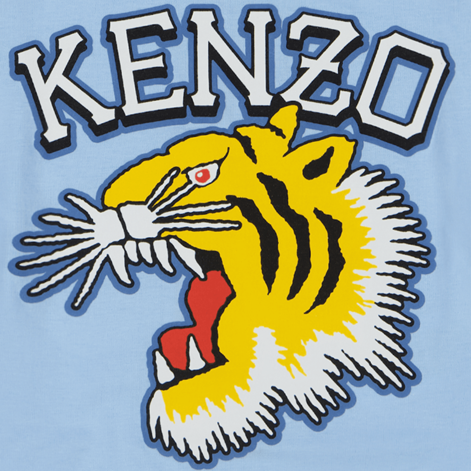 Kenzo kids Baby Unisex T-Shirt Licht Blauw