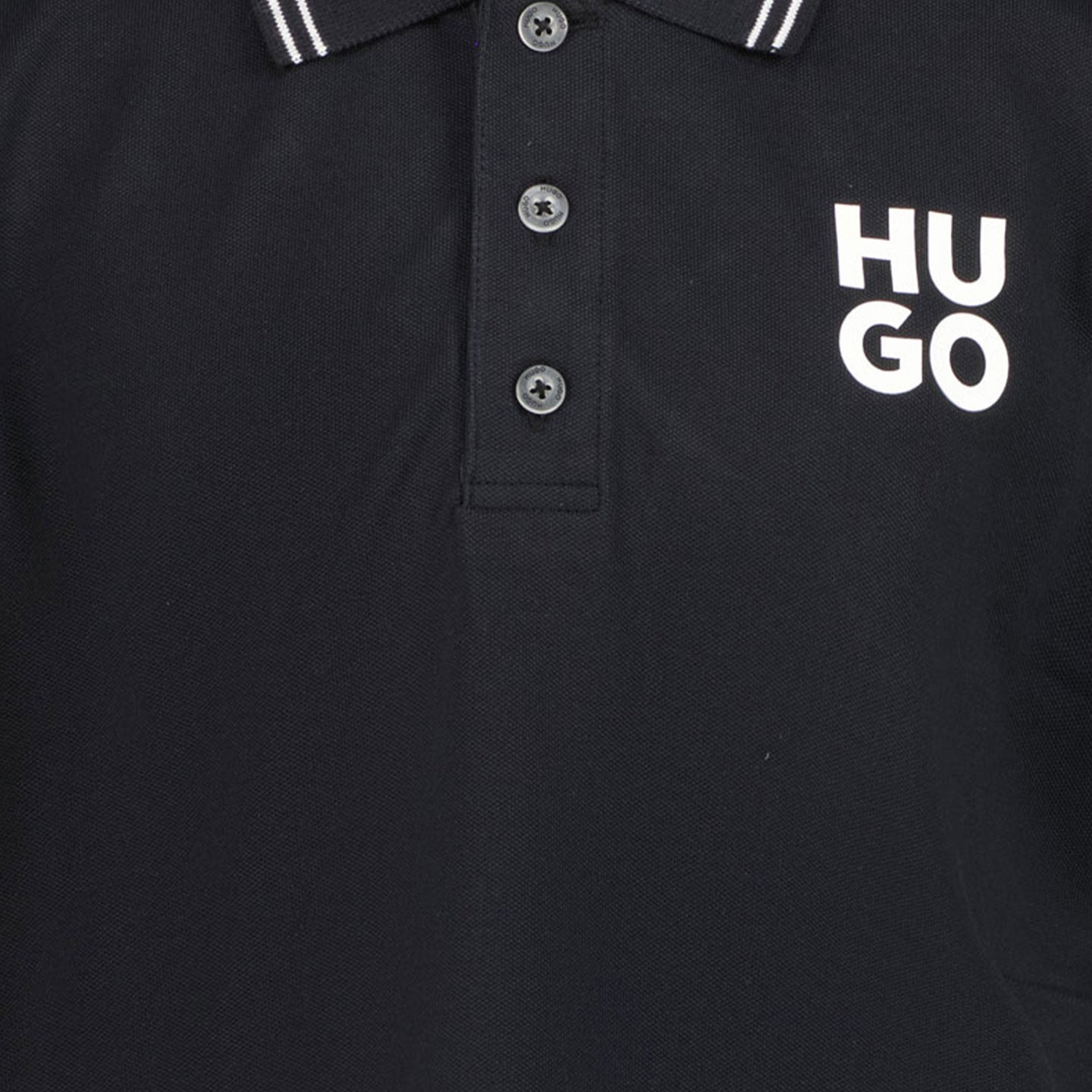 Hugo Kinder Garçons Polo Noir