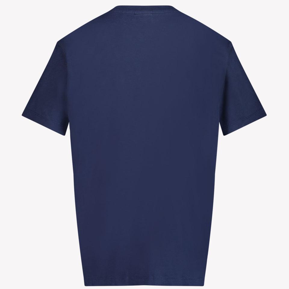Off-White Jungen T-Shirt Marineblau
