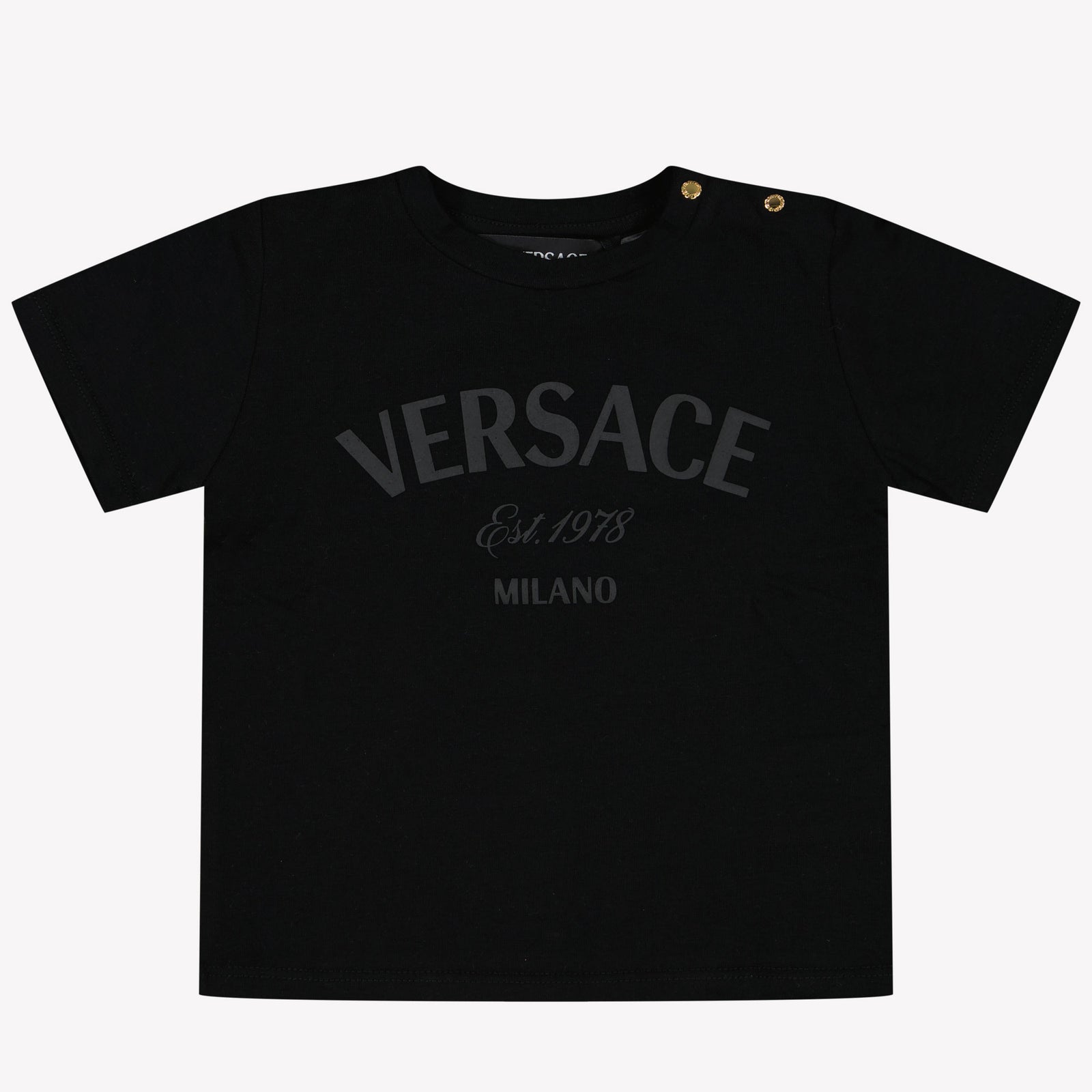 Versace Unisex Camiseta Negro