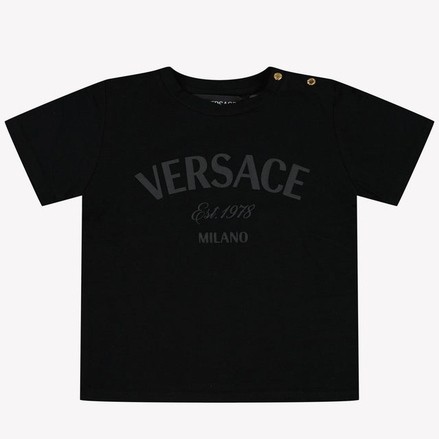 Versace Unisex Camiseta Negro