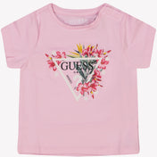 Camiseta de Guess Baby Girls Pink