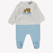 Moschino Baby unisex box kostym ljusblå