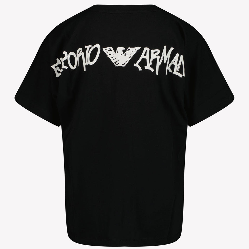 Armani Jongens T-shirt Zwart