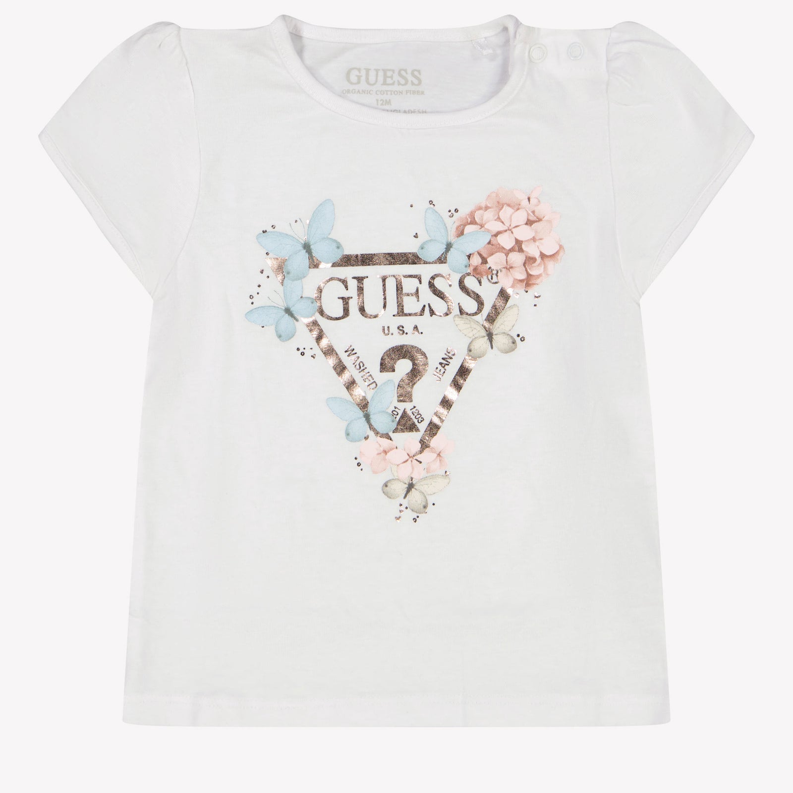 Guess Bebé Chicas Camiseta en Blanco