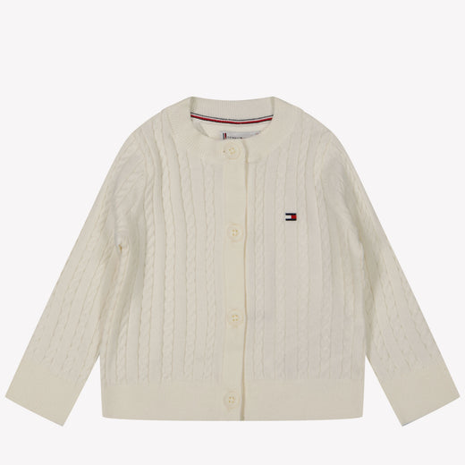 Tommy Hilfiger Bebé Chicas Chaleco Blanco Roto