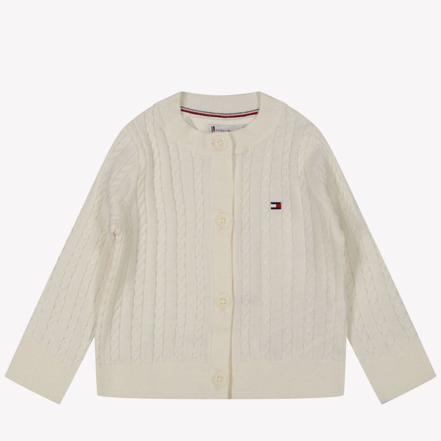 Tommy Hilfiger Bebé Chicas Chaleco Blanco Roto