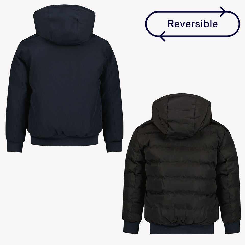 Airforce Jungen Wintermantel Schwarz