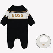 Boss Bebé Chicos Traje de caja Negro