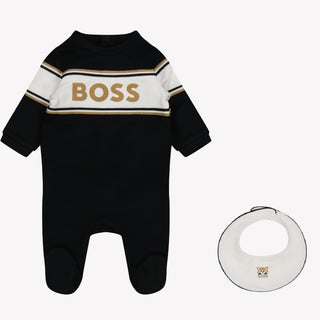 Boss Bebé Chicos Traje de caja Negro