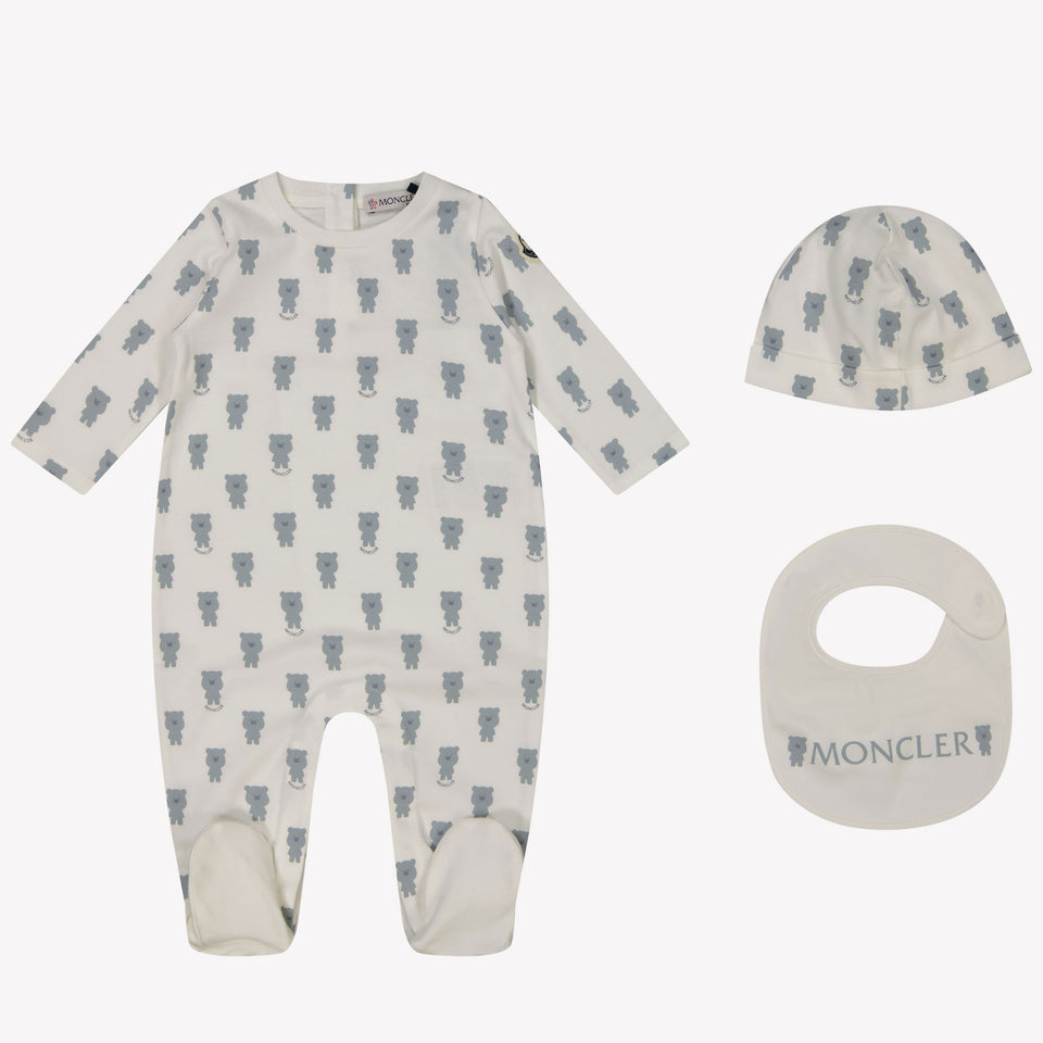 Moncler Baby Unisex Box Anzug in Grau