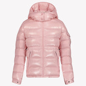 Moncler maire dívky zimní kabáty světle růžové