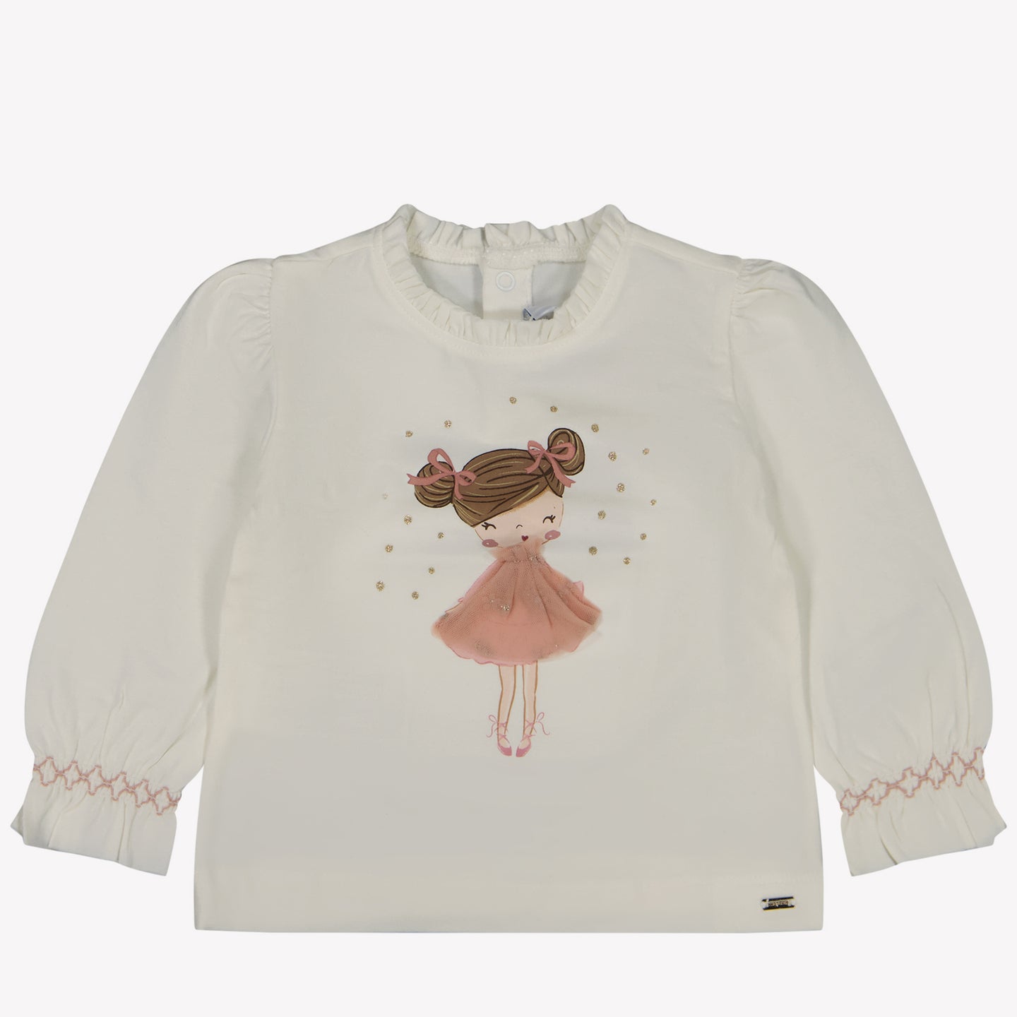 Mayoral Bambino Ragazze Maglietta Off White