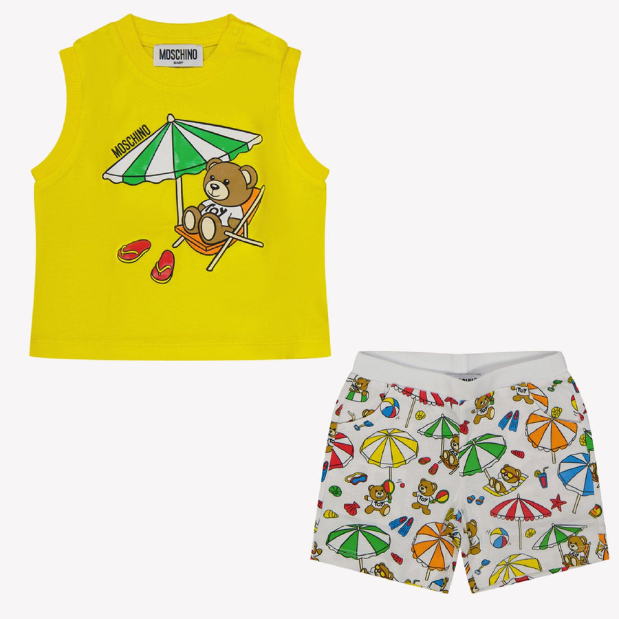 Moschino Baby Jongens Set Geel