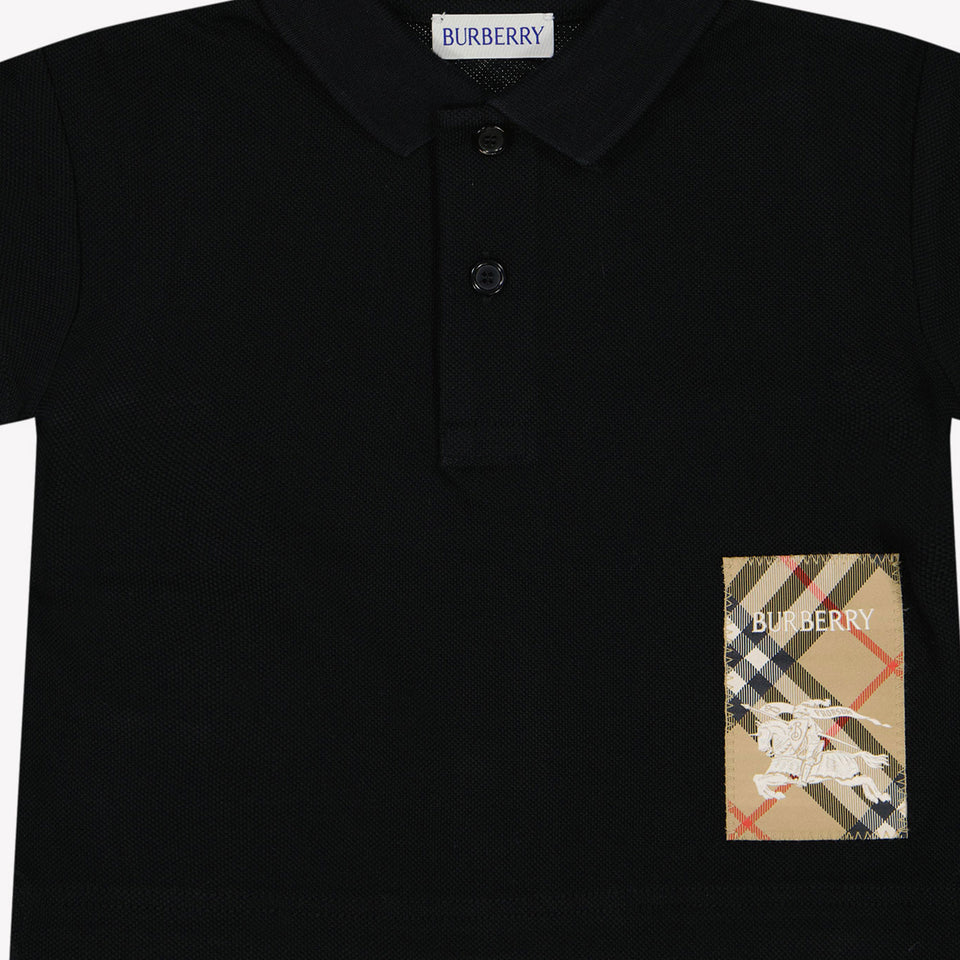 Burberry Johane Baby Ragazzi Polo Nero