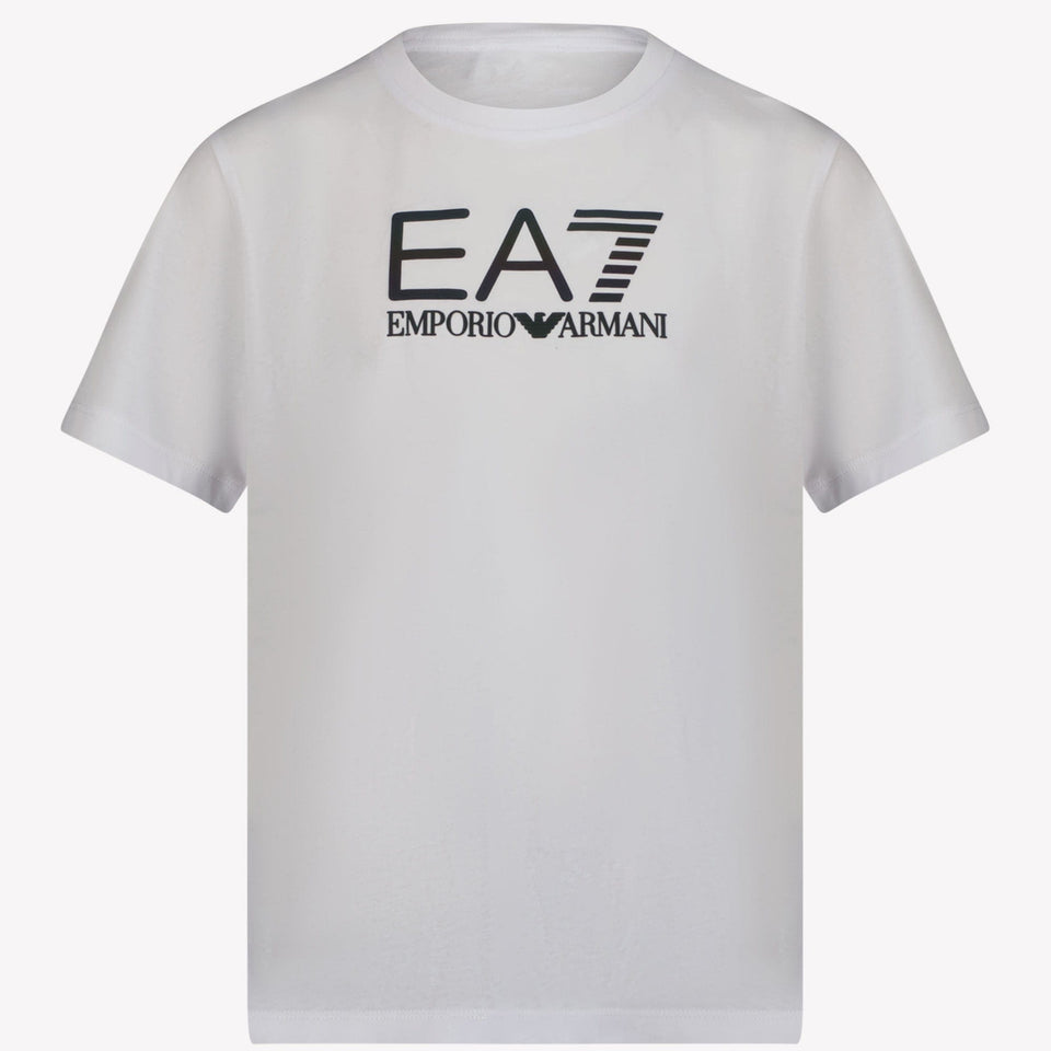 Ea7 Kinder Jongens T-shirt Wit 4Y