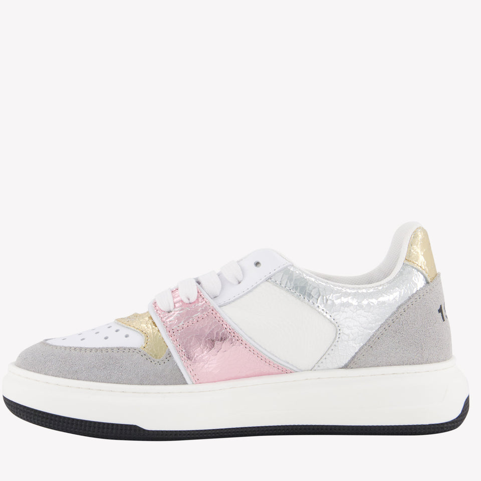 Dsquared2 Mädchen Sneakers Silber
