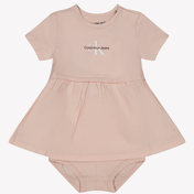 Calvin Klein Baby Mädchen Kleid Hellrosa