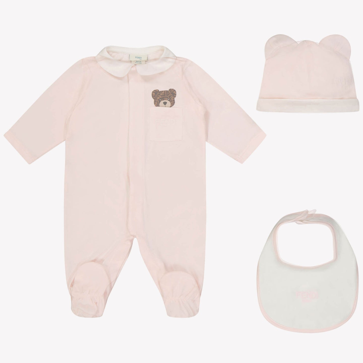 Fendi Bambino Unisex Tuta in scatola Rosa Chiaro